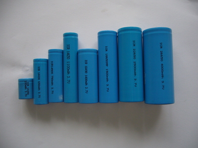 圆柱锂离子（3.7V)规格表